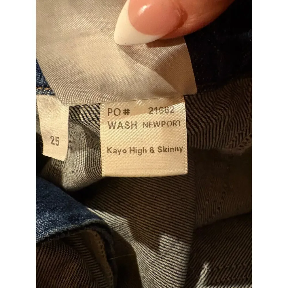 Reformation Kayo belted high waisted skinny jean size 25